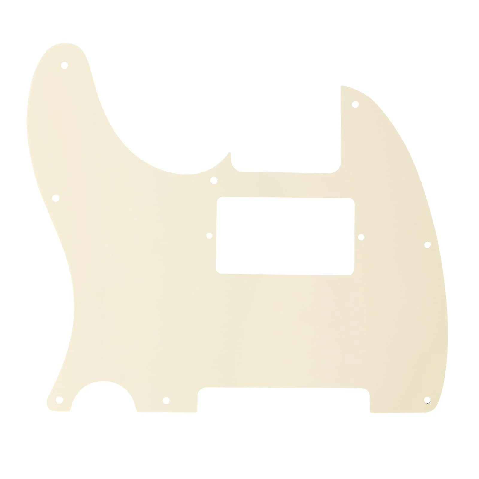 Banworks 4 Ply Tele HS/HH Pickguard 8-Hole Electric Guitar Pickguard Scratch Plate for USA/Mexican Fender Modern Style Standard Tele Telecaster JT/HB-04 Vintage White Pearl - Image 4