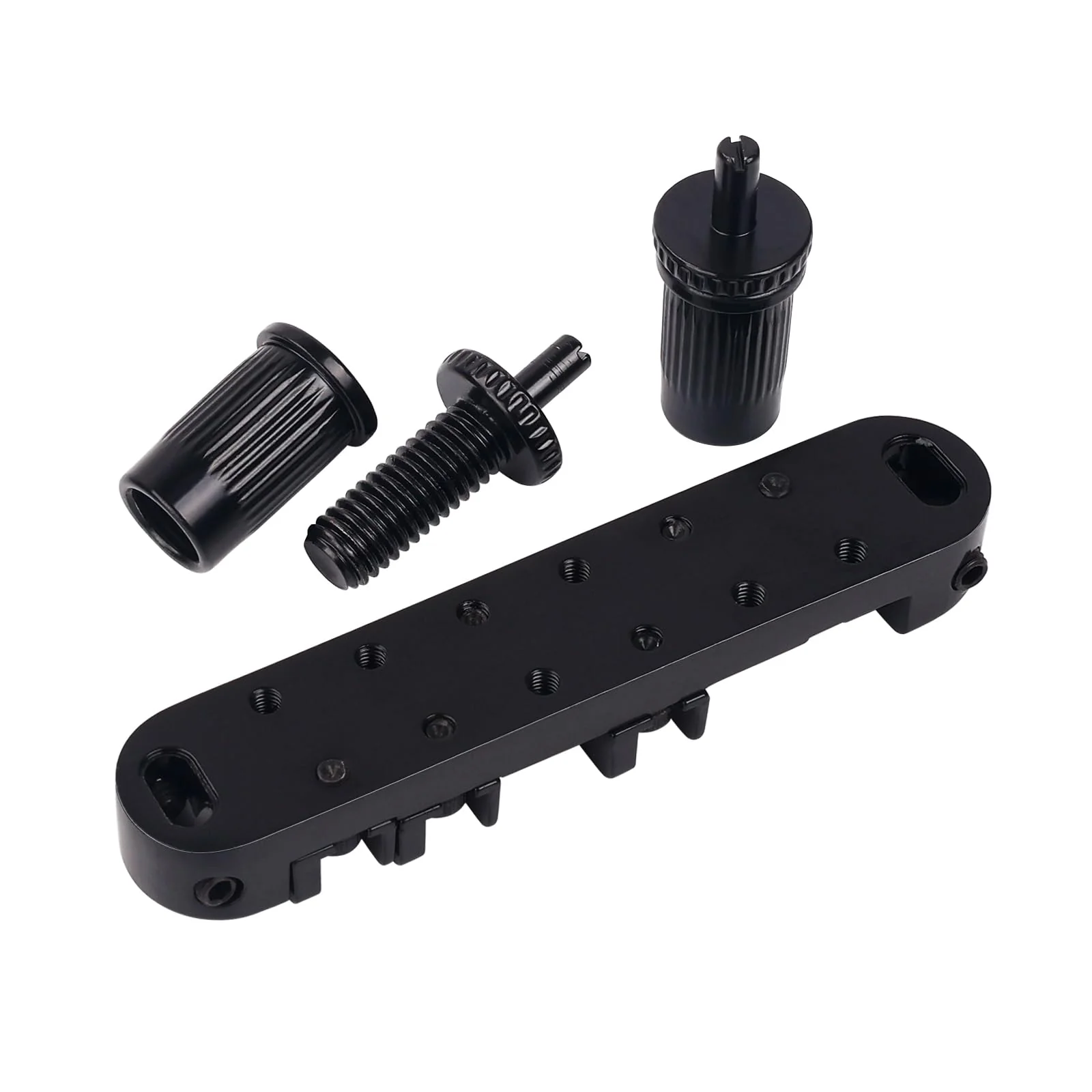 Banworks Electric Locking Roller Bridge Tune-O-Matic Roller Saddle Bridge 51.5mm (2-1/32") String Spacing for EPI Epiphone/Gibson LP Les Paul/SG/ES Style Guitars JT/GDQQ-02 Black - Image 3