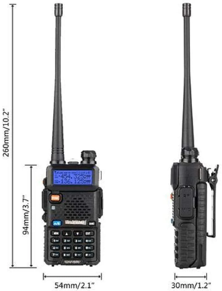 BAOFENG UV-5R VHF/UHF Dual Band Radio 144-148MHz 420-450MHz Transceiver - Image 5
