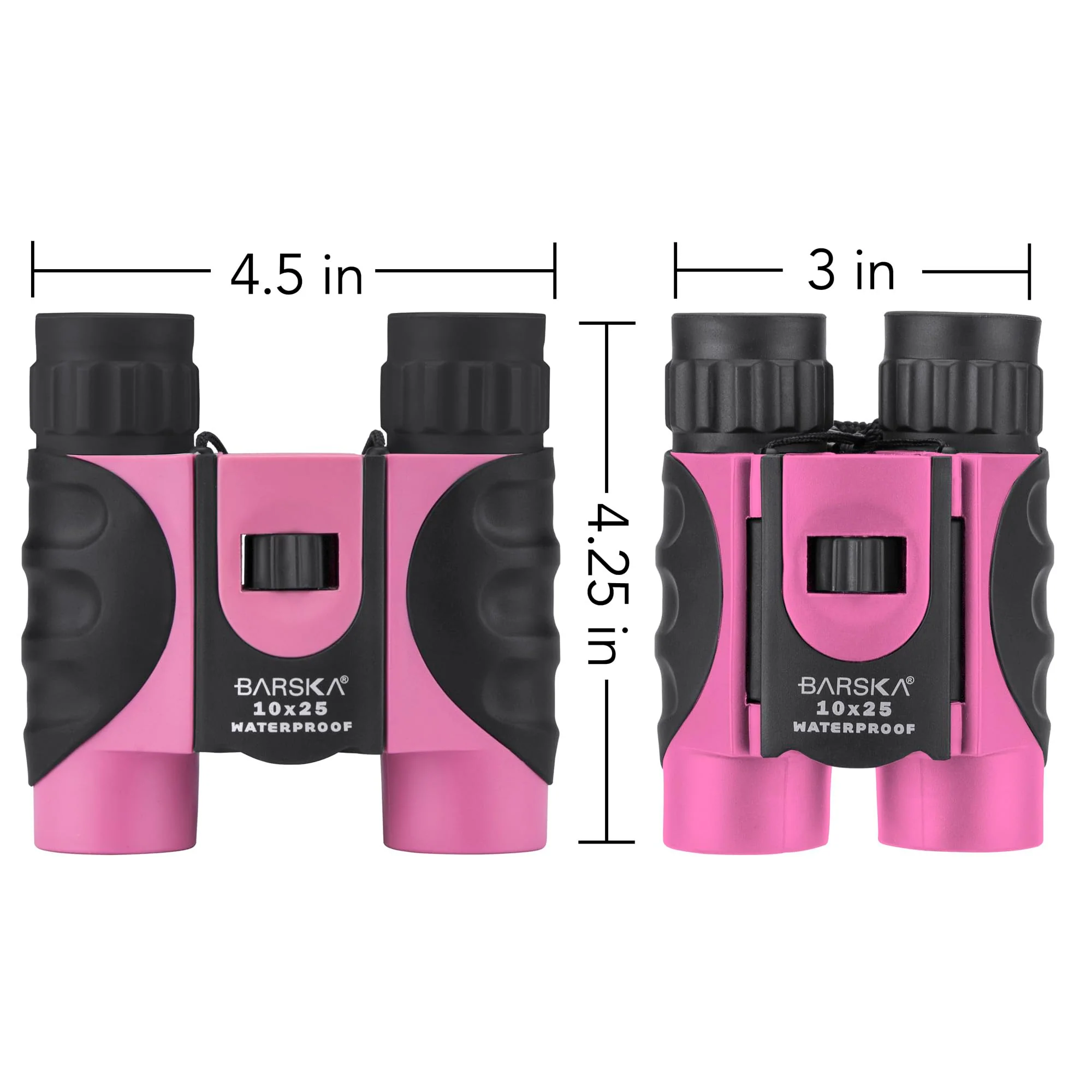 Barska AB12418 10x25 Waterproof Binocular, Pink, 10x25mm - Image 3