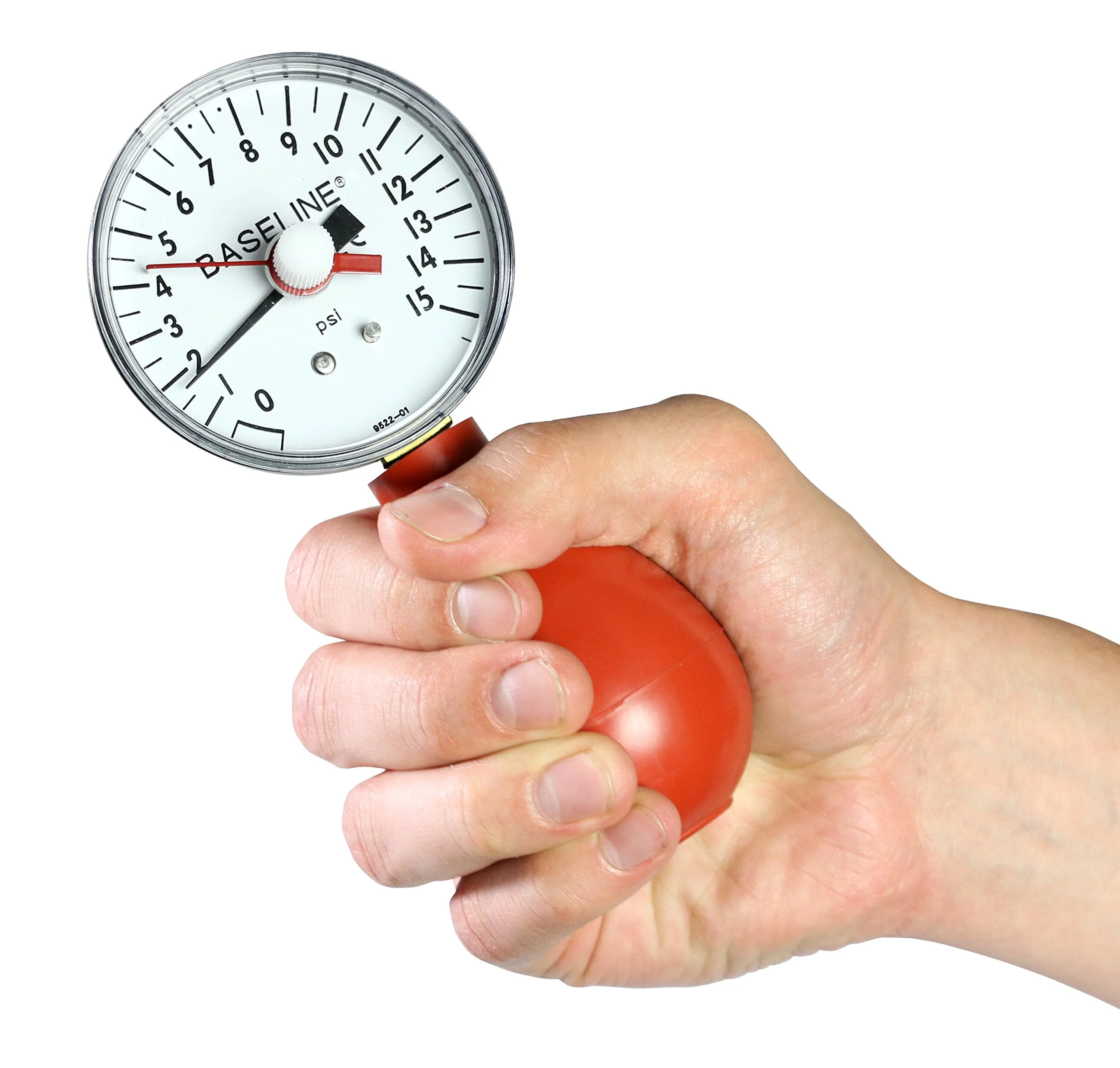 Baseline 12-0293 Dynamometer, Pneumatic Squeeze Bulb with Reset, 15 PSI Capacity - Image 2