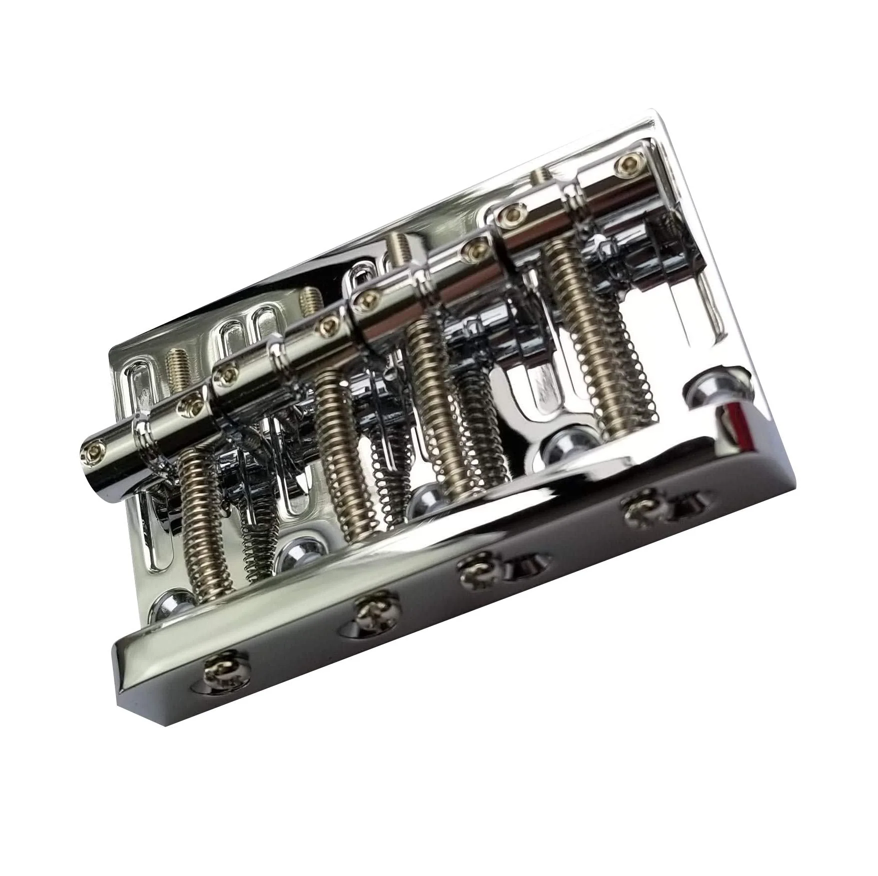 Bass Bridge for 4-String Fender Jazz or Precision Bass- Chrome - Image 4