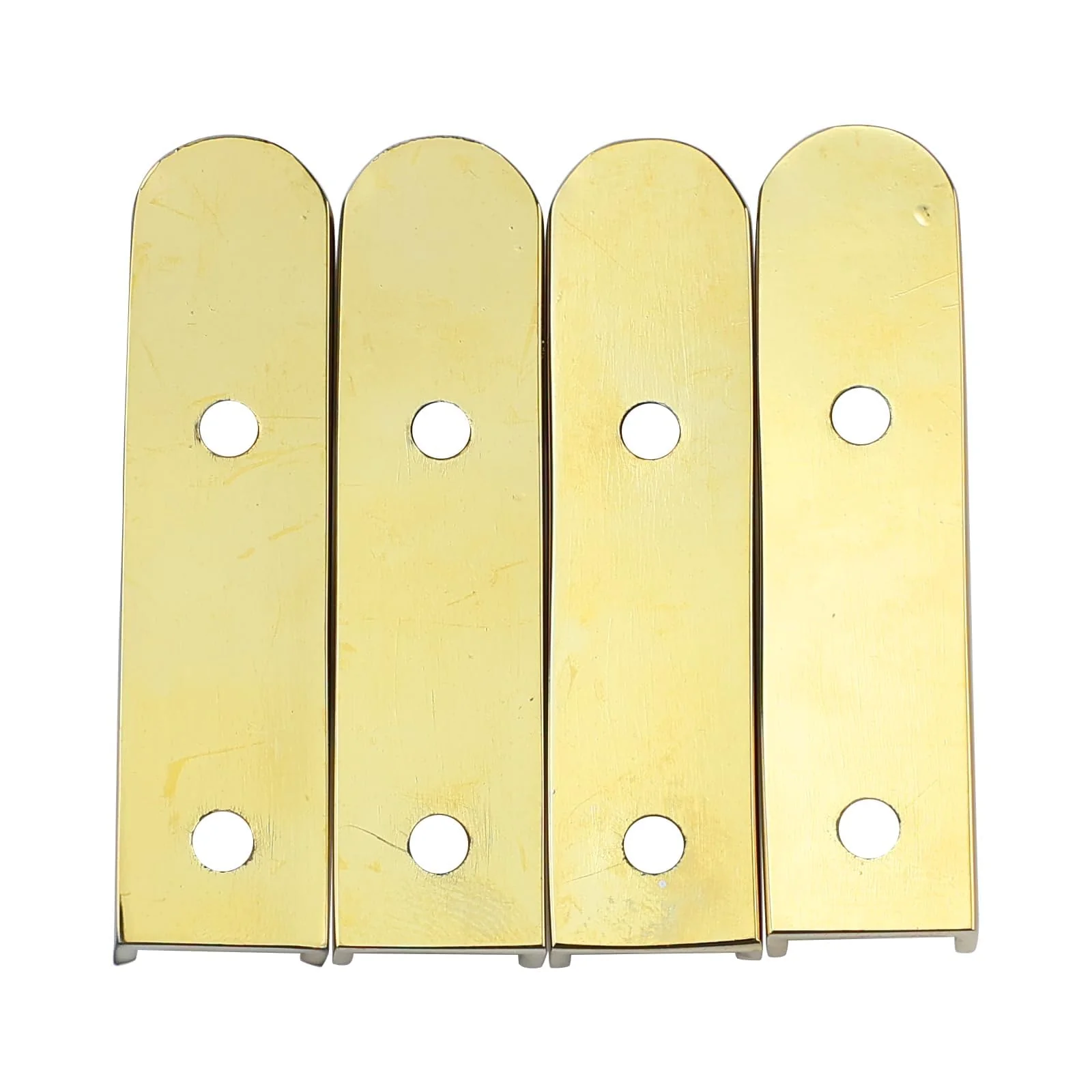 Bass Guitar Bridge with Zinc ALloy Saddle Base Individual Single String Fixed Bridge for 4 String Electric Bass Replacement Parts（Gold） 4PCS Gold - Image 8