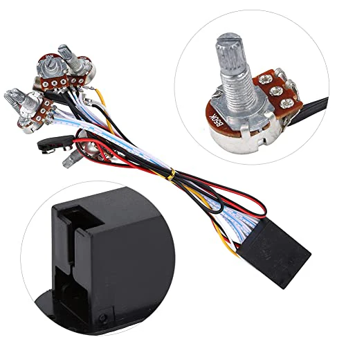 Bass Guitar Preamp 3 Band EQ Active Circuit, Dual Potentiometer Tone Control with Noise Reduction for Pickup Volume Balance DIY Installation Kit‌ - Image 2