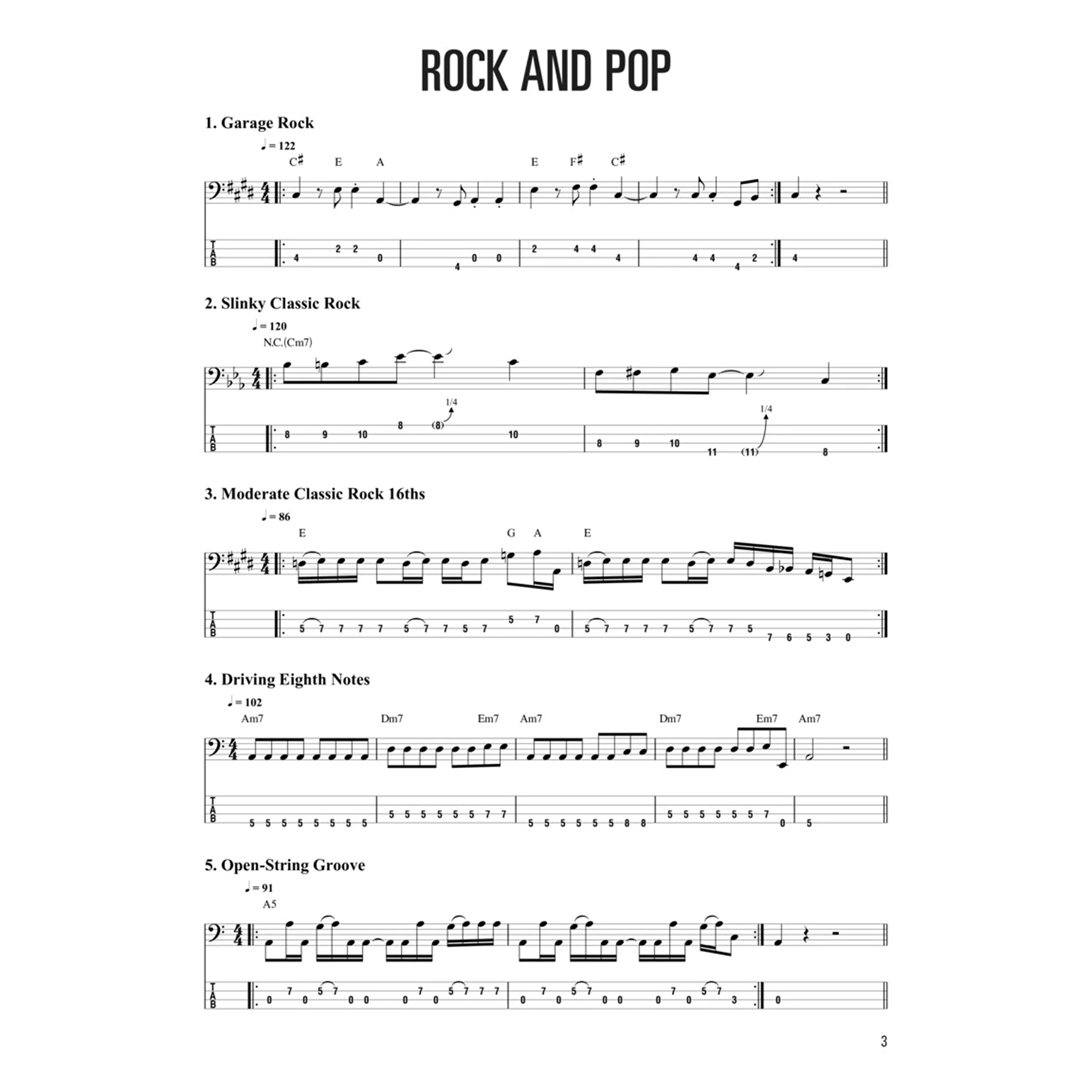 Bass Lines - Hal Leonard Bass Method | 500 Bass Grooves, Riffs, and Fills for All Styles and Levels | Bass Guitar Tablature Songbook with Audio Tracks |Bass Instruction Book for Beginners to Advanced - Image 5