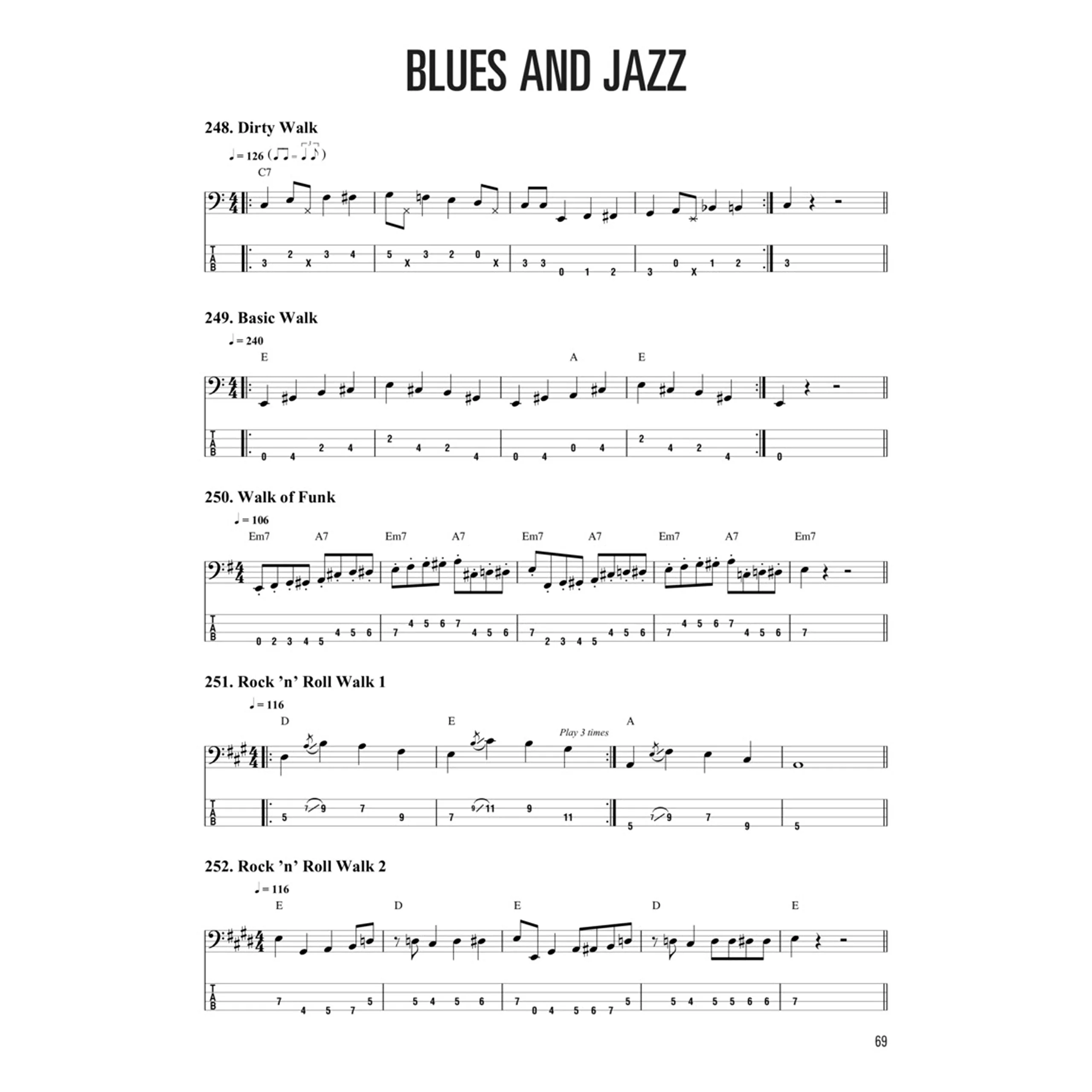 Bass Lines - Hal Leonard Bass Method | 500 Bass Grooves, Riffs, and Fills for All Styles and Levels | Bass Guitar Tablature Songbook with Audio Tracks |Bass Instruction Book for Beginners to Advanced - Image 6