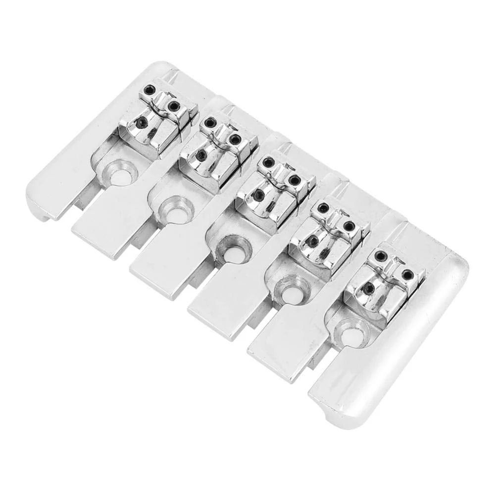 Bass Saddle, High-Quality Replacement for 5-String Electric Bass Guitar Bridge, 5 String Electric Bass Guitar Bridge, Durable Guitar Accessories for Electric Bass Players - Image 6