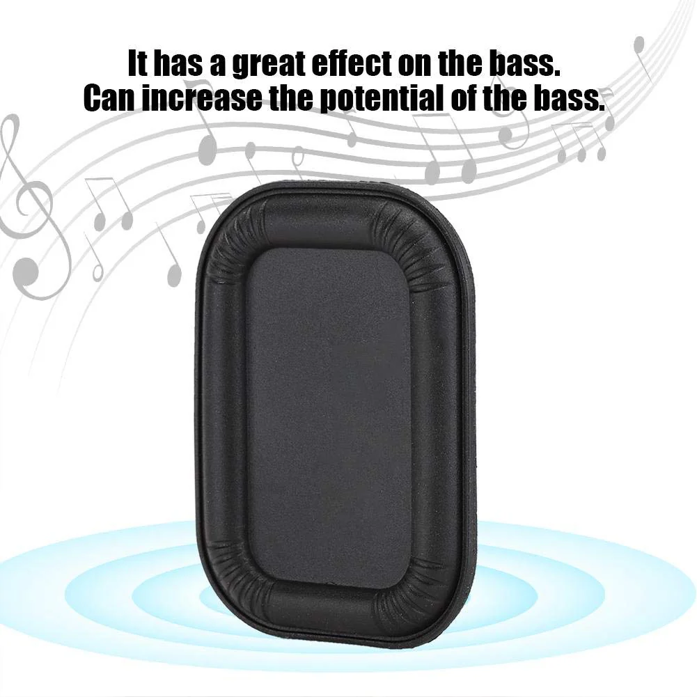 Bass Speaker Passive Radiator, Auxiliary Bass Rubber Vibration Plate Oval for Use in a Closed Cabinet to Enhance the Bass Performance of the Speaker(Black) Black - Image 3