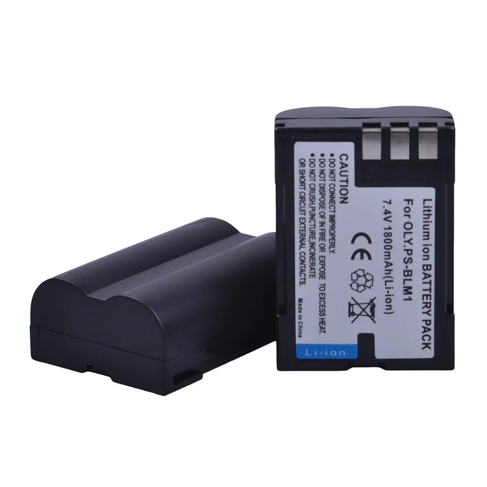 Batmax 2Packs PS-BLM1 BLM-1 PS BLM1 Battery + LCD USB Battery Charger for Olympus E-300 E-330 E-500 E-510 C-5060 C-7070 C-8080 E-1 E-3 E-30 E520 Camera Batteries - Image 3