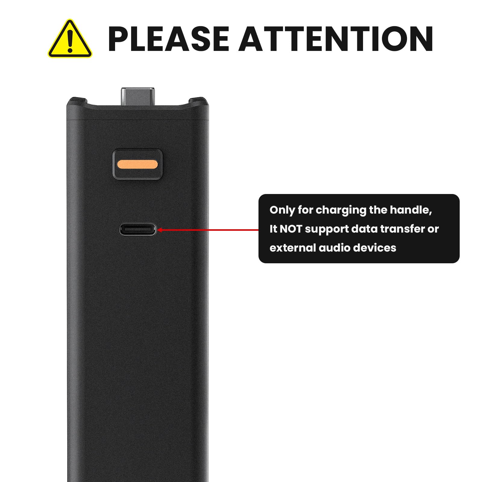 Battery Handle Compatible with DJI Osmo Pocket 3 Accessories, with Digital Screen for Pocket 3 Battery Grips for Xtra Muse Built-in 5000mAh Battery Fast Charging and Reserved 1/4”Thread - Image 6