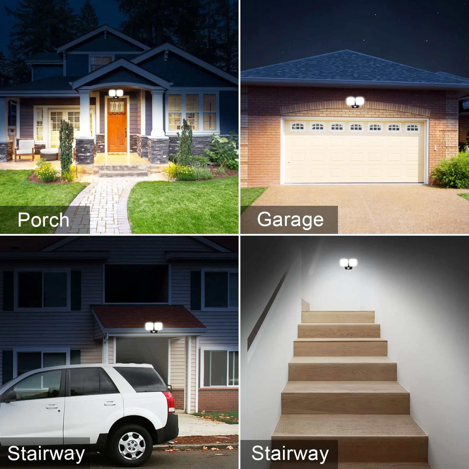Battery Powered Motion Sensor Security Light,5000K 1000LM High Brightness,6 -Month Battery Life,No Wiring Installation,49FT Sensing Distance,Indoors or Outdoor Used,2-Year Warranty 1 - Image 7