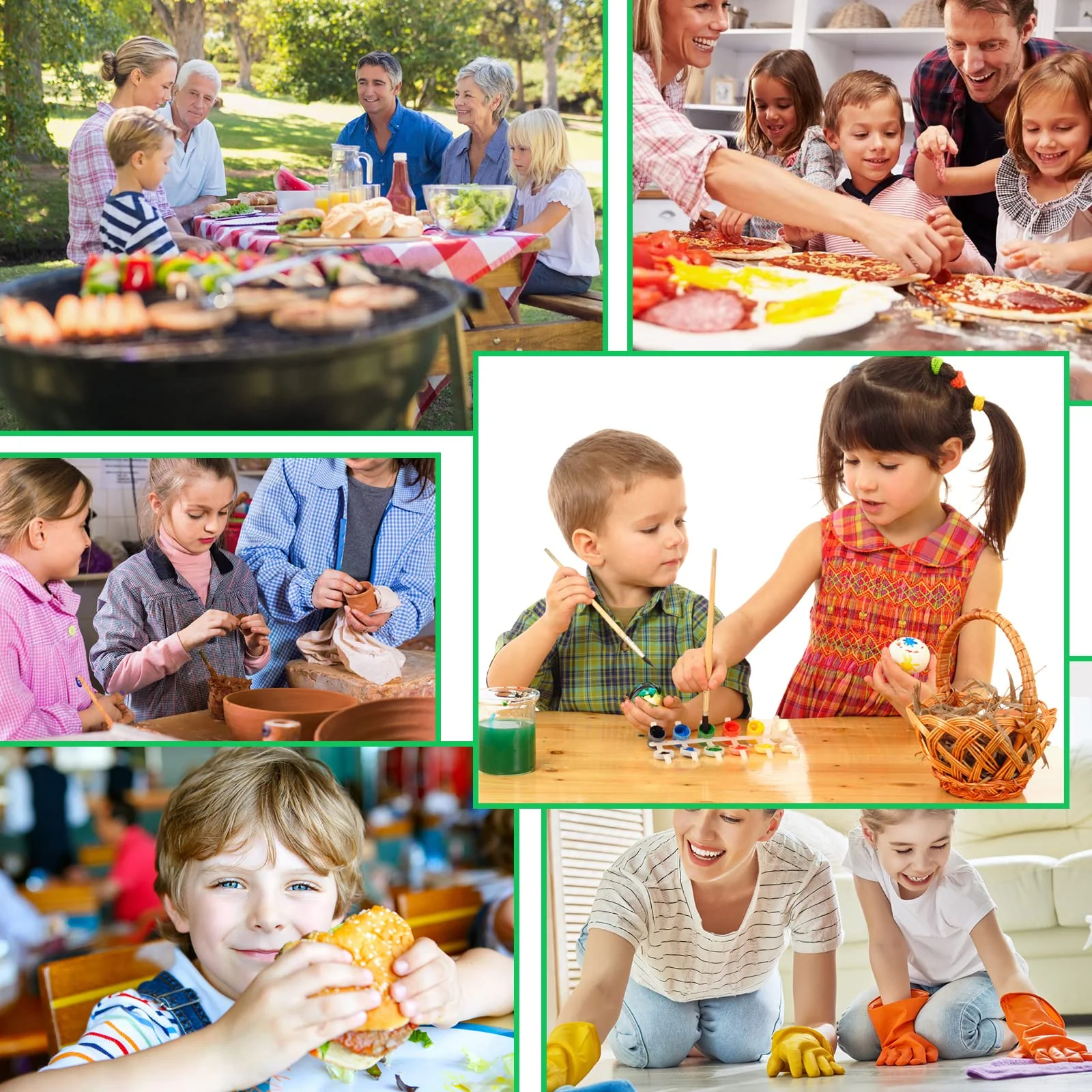 Bazen 100 Pieces Disposable Aprons for Kids Plastic Smocks Clear kids Apron for Toddler Waterproof Oil Proof Art Children Apron for Painting Cooking Eating Teaching Picnic DIY Craft - Image 7