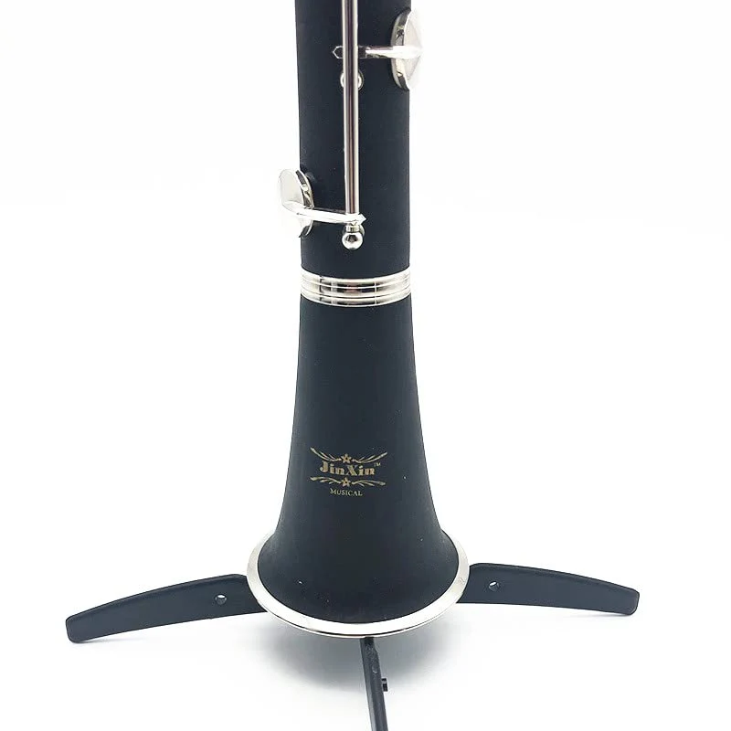 Bb Clarinet Stand Holder Portable Detachable Tripod Holder Stand for Clarinet Wind Instrument Black - Image 5