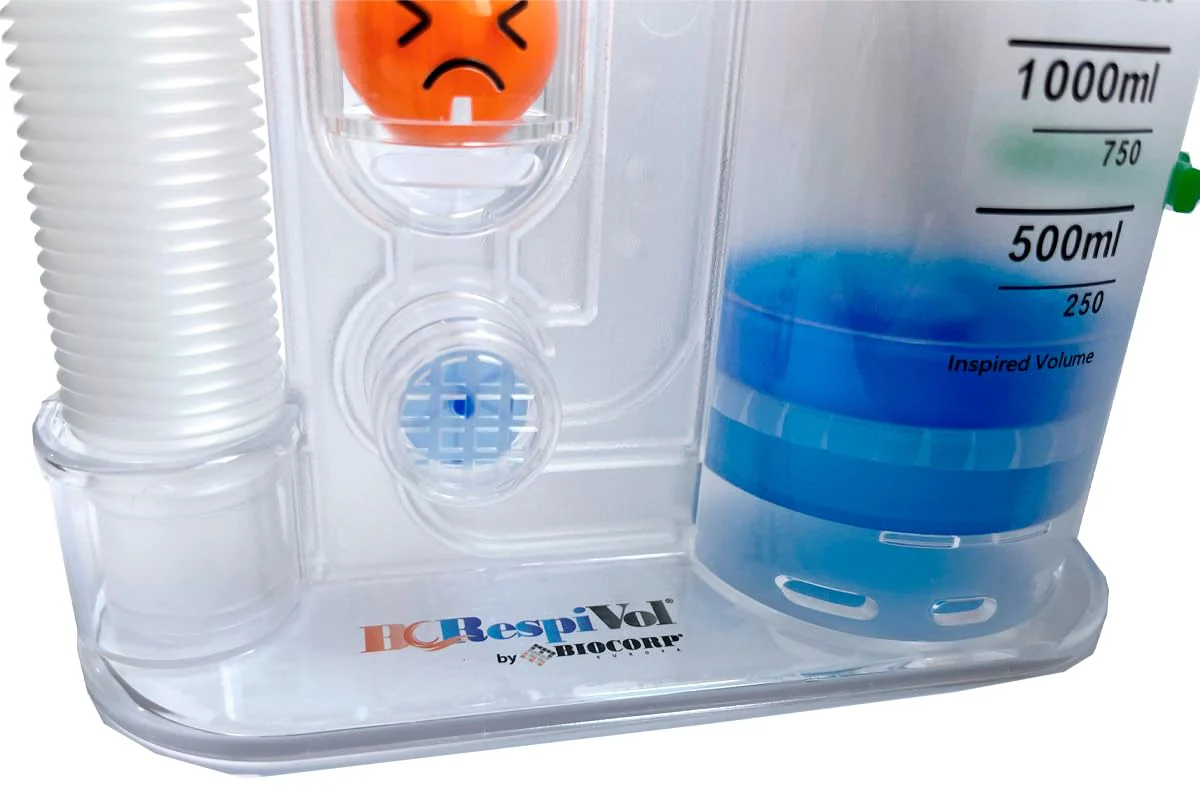 BC Respivol Volumetric Inspiration Trainer 5000ml One Ball Spirometer for Breathing Exercises 5000 ml - Image 4