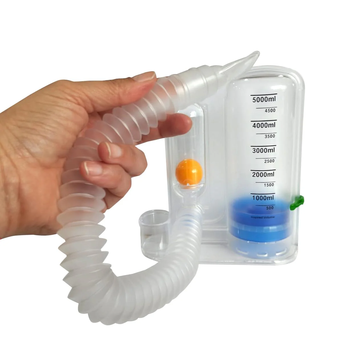 BC Respivol Volumetric Inspiration Trainer 5000ml One Ball Spirometer for Breathing Exercises 5000 ml - Image 5