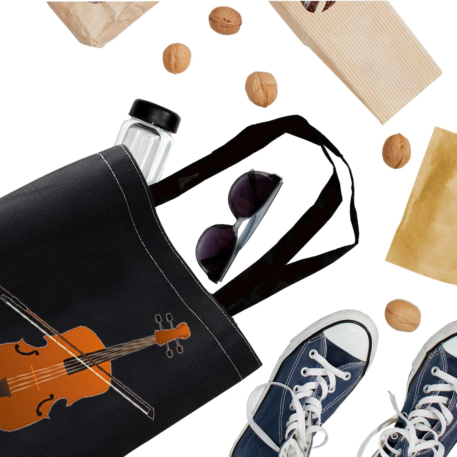 BDPWSS Cello Gift Cello Music Tote Bag Just Cellin’ Funny Cello Cellist Orchestra Musician Reusable Handbag Cello Player Gift Just Cellin Bltg - Image 7