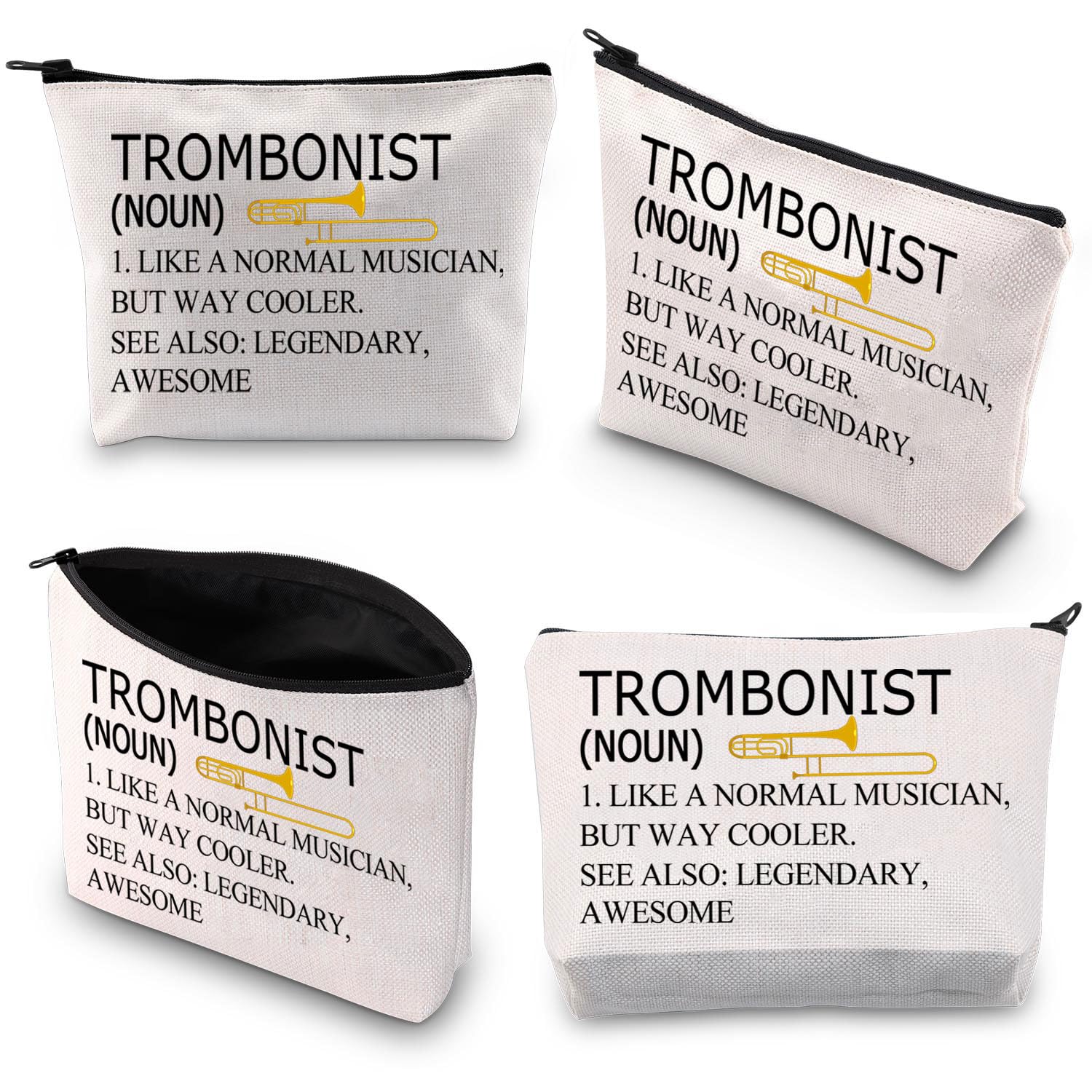 BDPWSS Trombone Player Gift Trombonist Makeup Bag Trombone Musician Gift Music Instrument Gift Orchestra Music Lover Gift (Trombonist noun) Trombonist noun - Image 7