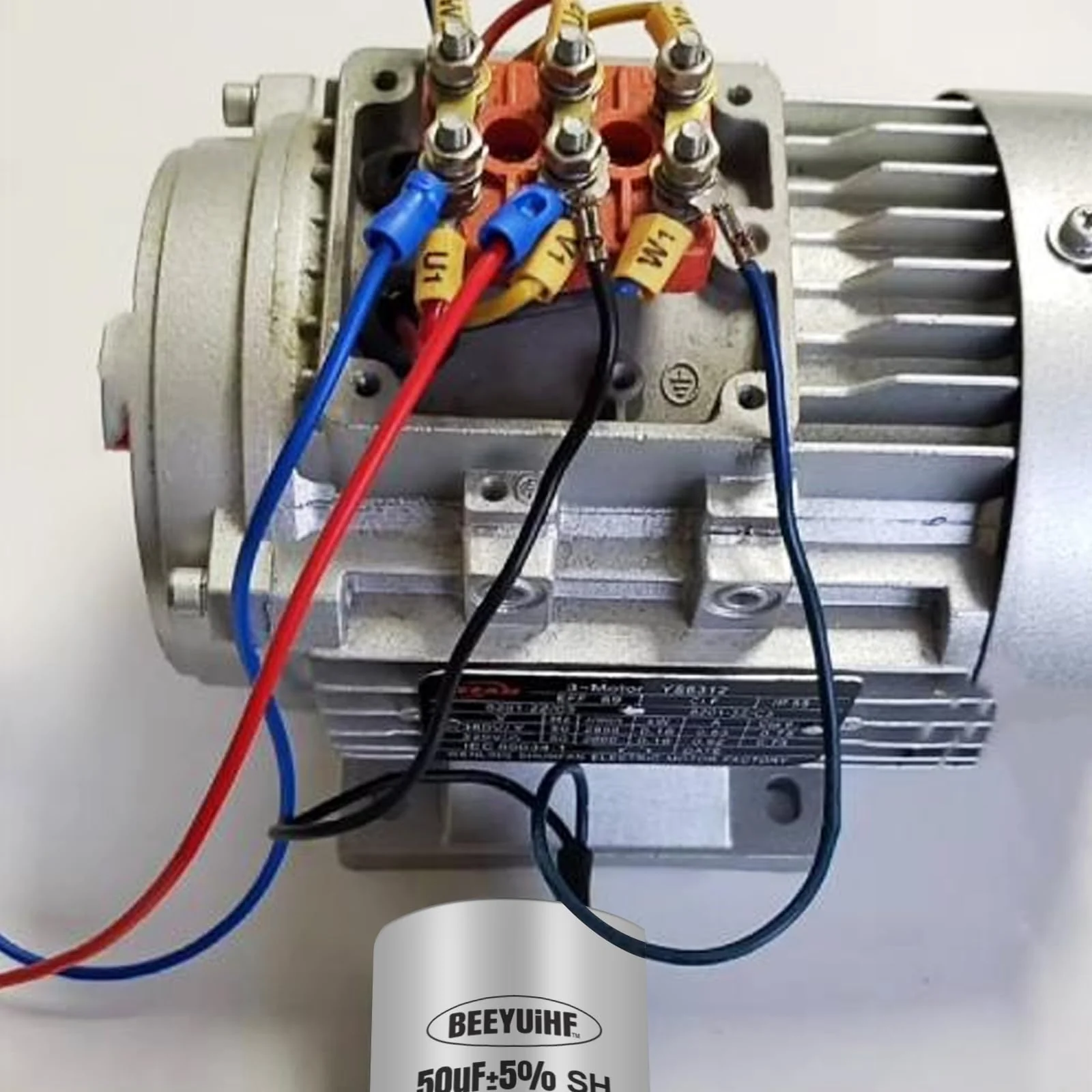 BEEYUIHF CBB60 Motor Capacitor 12µF 450V Capacitor 50/60Hz Starting Capacitor 12UF Motor Running Capacitor Plug M8 for Electric Motor 40 x 72 mm 12μF / 12uF - Image 4