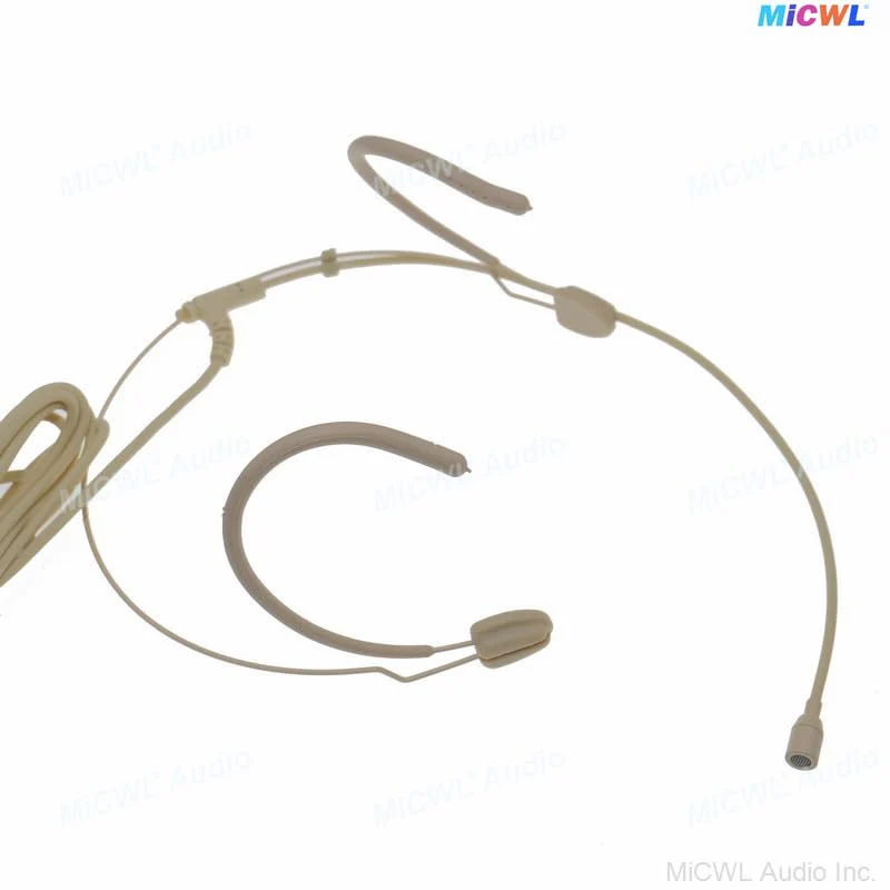 Beige DH28 Strong Ear Hanging Headset Vocal Condenser Microphone with TA4F Mini 4Pin for Shure BLX GLX ULX SLX UR4D BeltPack Transmitter System - Image 5