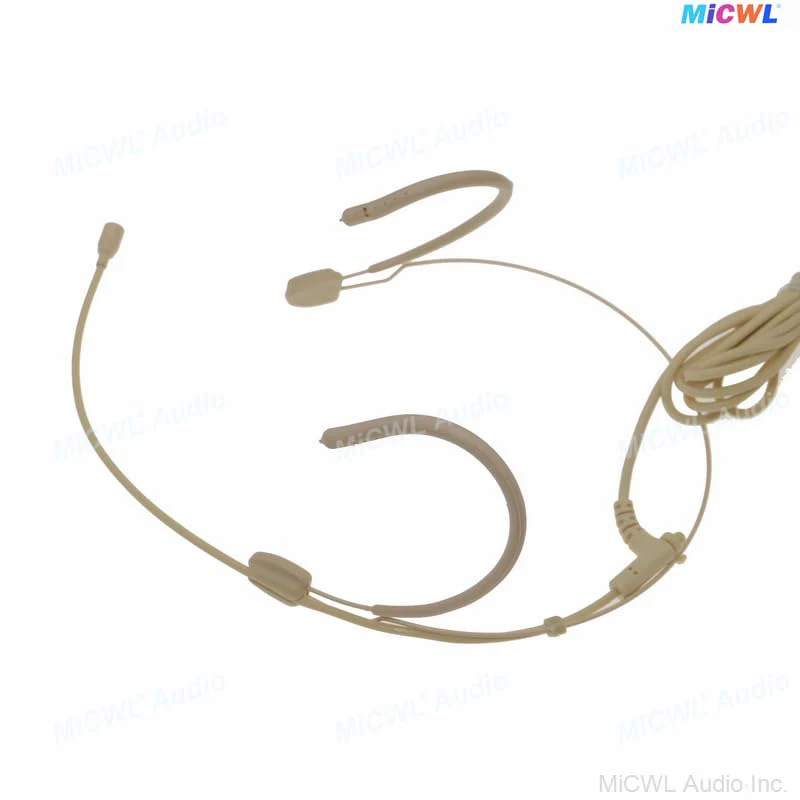 Beige DH28 Strong Ear Hanging Headset Vocal Condenser Microphone with TA4F Mini 4Pin for Shure BLX GLX ULX SLX UR4D BeltPack Transmitter System - Image 6