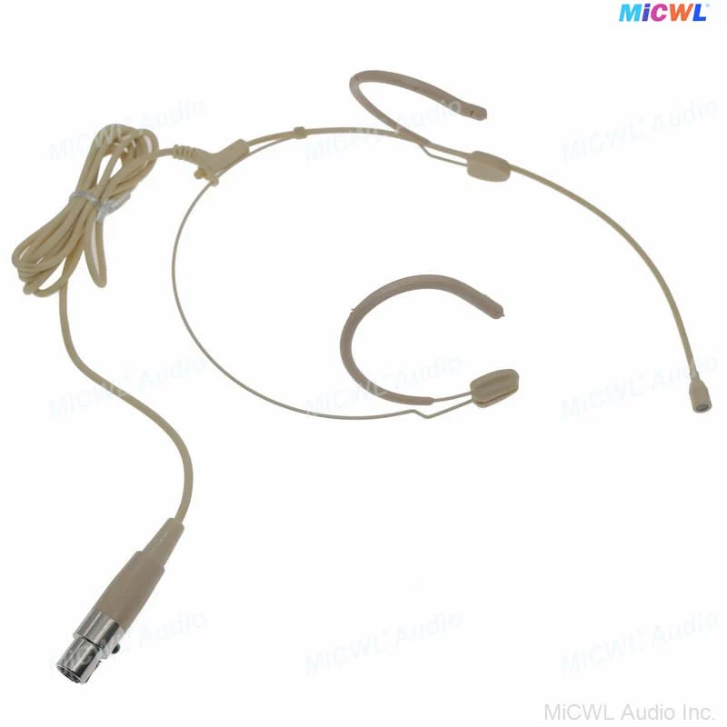 Beige DH28 Strong Ear Hanging Headset Vocal Condenser Microphone with TA4F Mini 4Pin for Shure BLX GLX ULX SLX UR4D BeltPack Transmitter System - Image 7