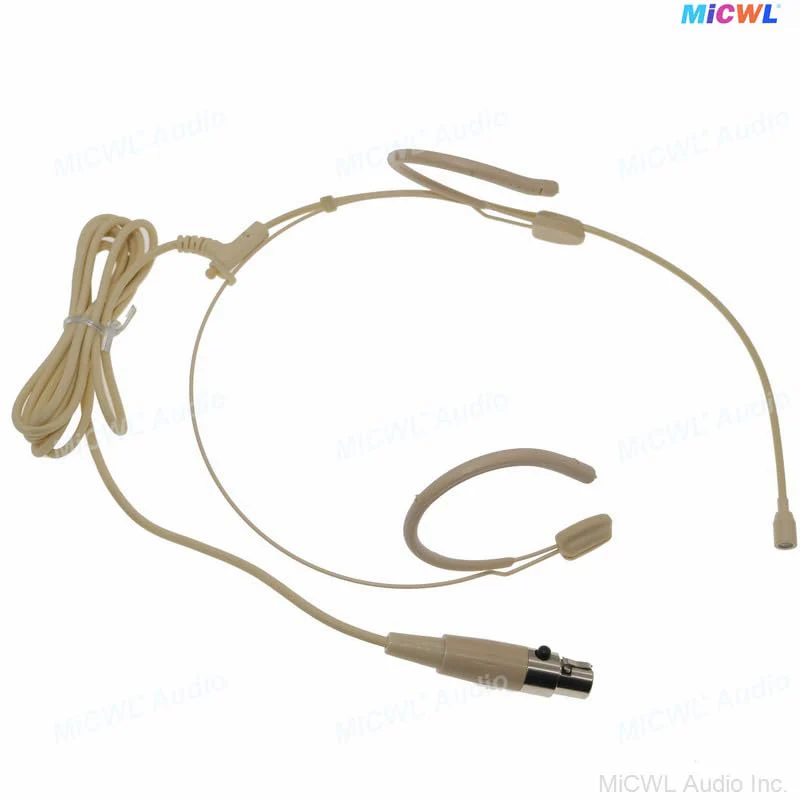 Beige DH28 Strong Ear Hanging Headset Vocal Condenser Microphone with TA4F Mini 4Pin for Shure BLX GLX ULX SLX UR4D BeltPack Transmitter System - Image 8