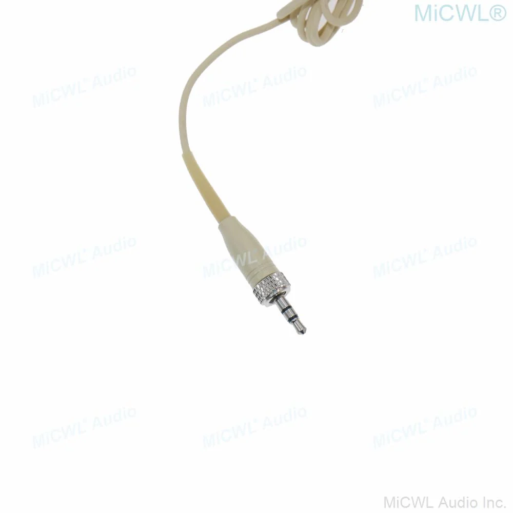 Beige SL6 Strong Cable Ear Hanging Headset Microphone for Sennheiser EW G3 G4 BeltPack Wireless System Omnidirectional Head Mic - Image 7