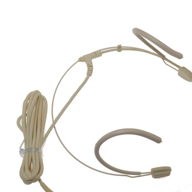 Beige SL6 Strong Cable Ear Hanging Headset Microphone for Sennheiser EW G3 G4 BeltPack Wireless System Omnidirectional Head Mic - Image 8