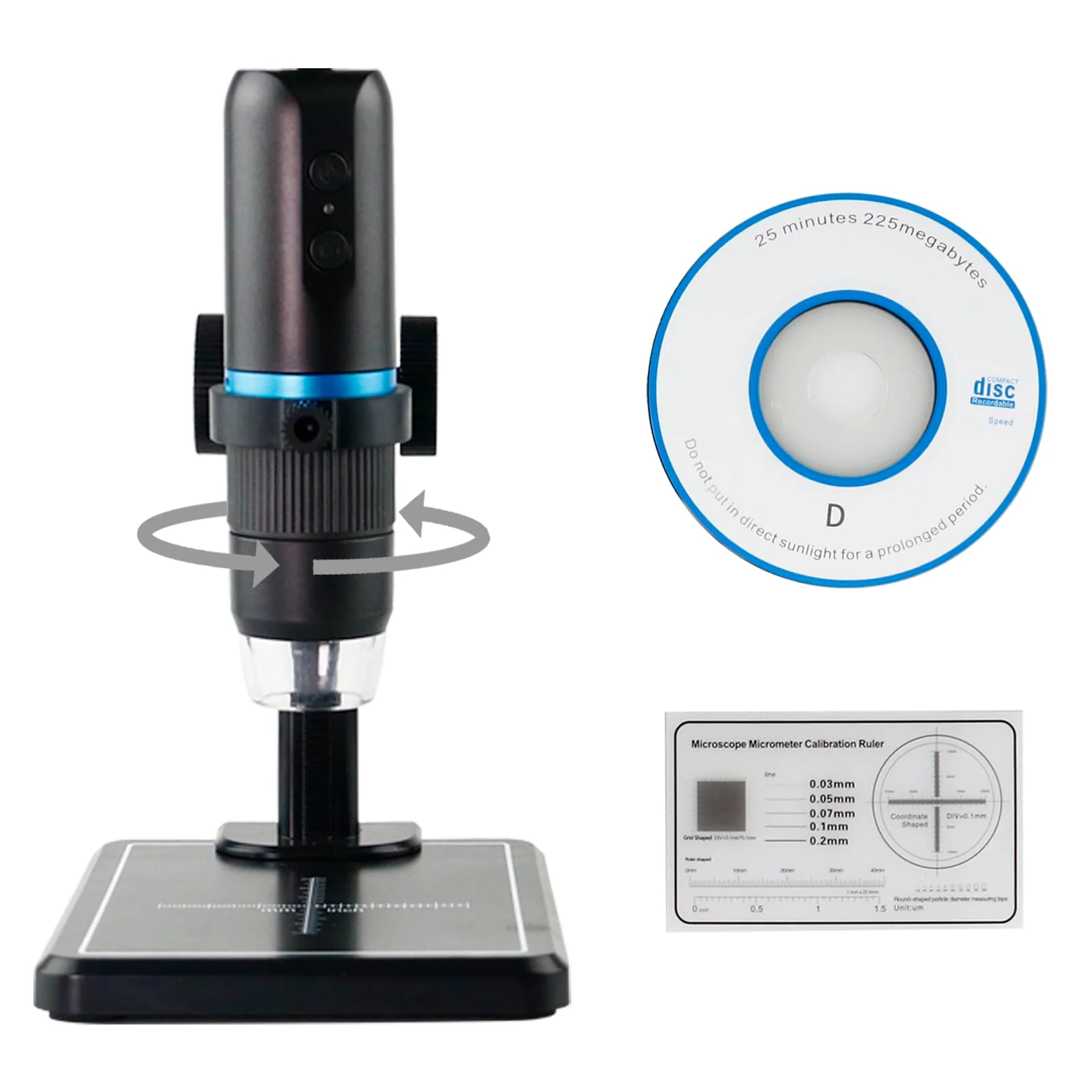 Beileshi WiFi USB Digital 50X to 1000X Digital Microscope with Stand, 8 LEDs,Supports APP,Compatible with iPhone iPad Android Mac Windows Wireless Microscope - Image 3
