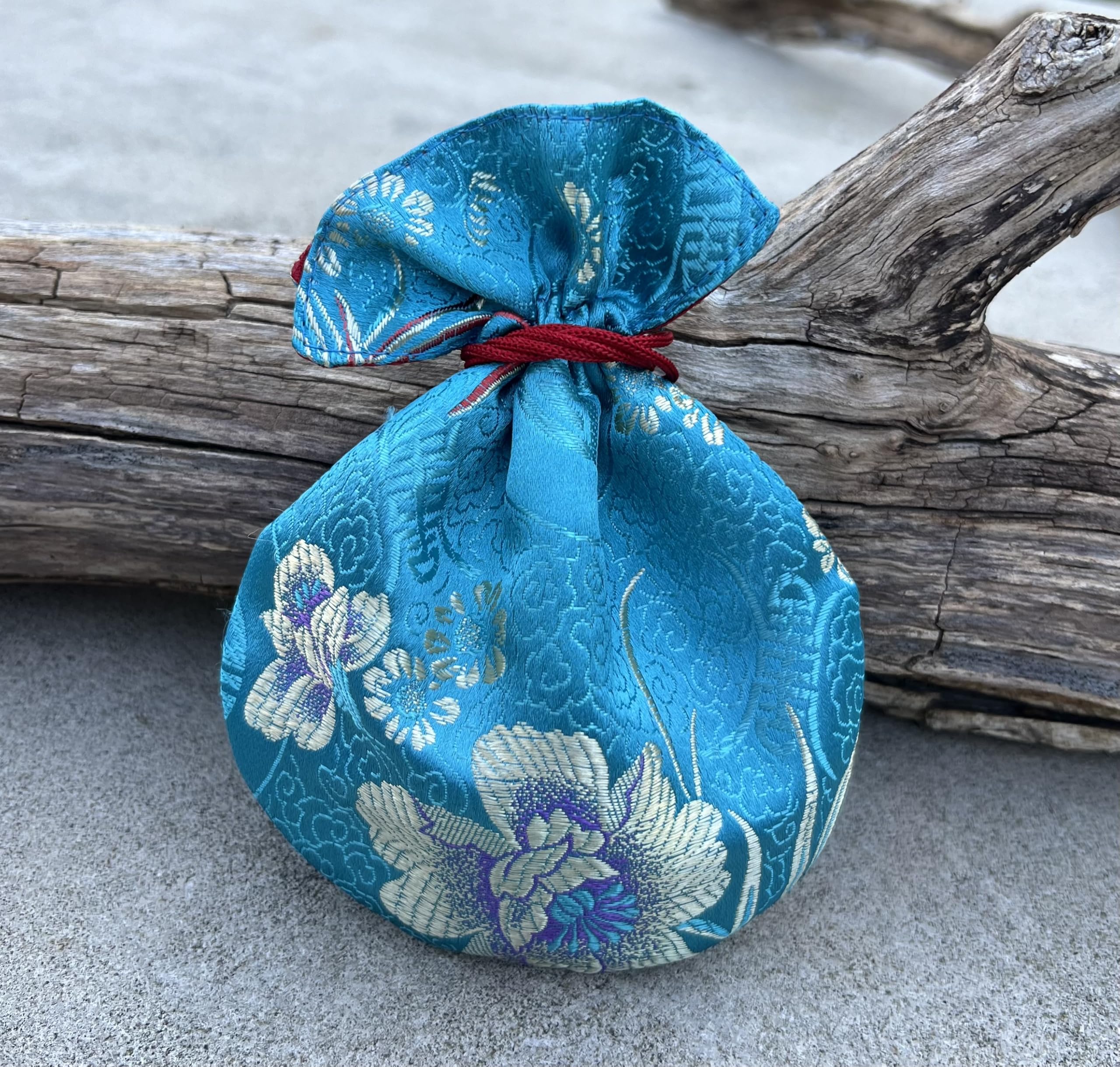 Belly Dancing Floral Lotus Pro Finger Zills Cymbals Hand Crafted Solid Brass Blue - Image 7