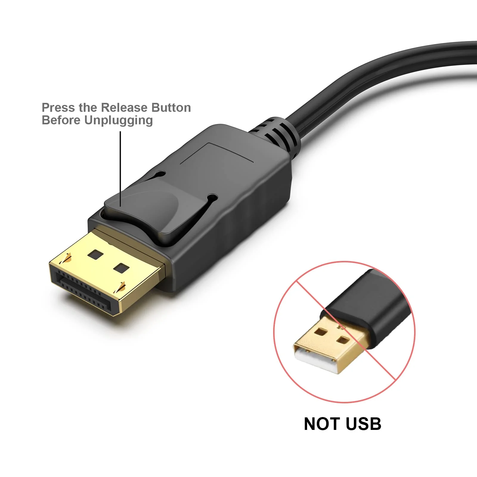 BENFEI 4K DisplayPort to HDMI Adapter 5 Pack, Uni-Directional DP 1.2 Computer to HDMI 1.4 Screen Gold-Plated DP Display Port to HDMI Adapter (Male to Female) Compatible with Lenovo Dell HP Passive Black - Image 3