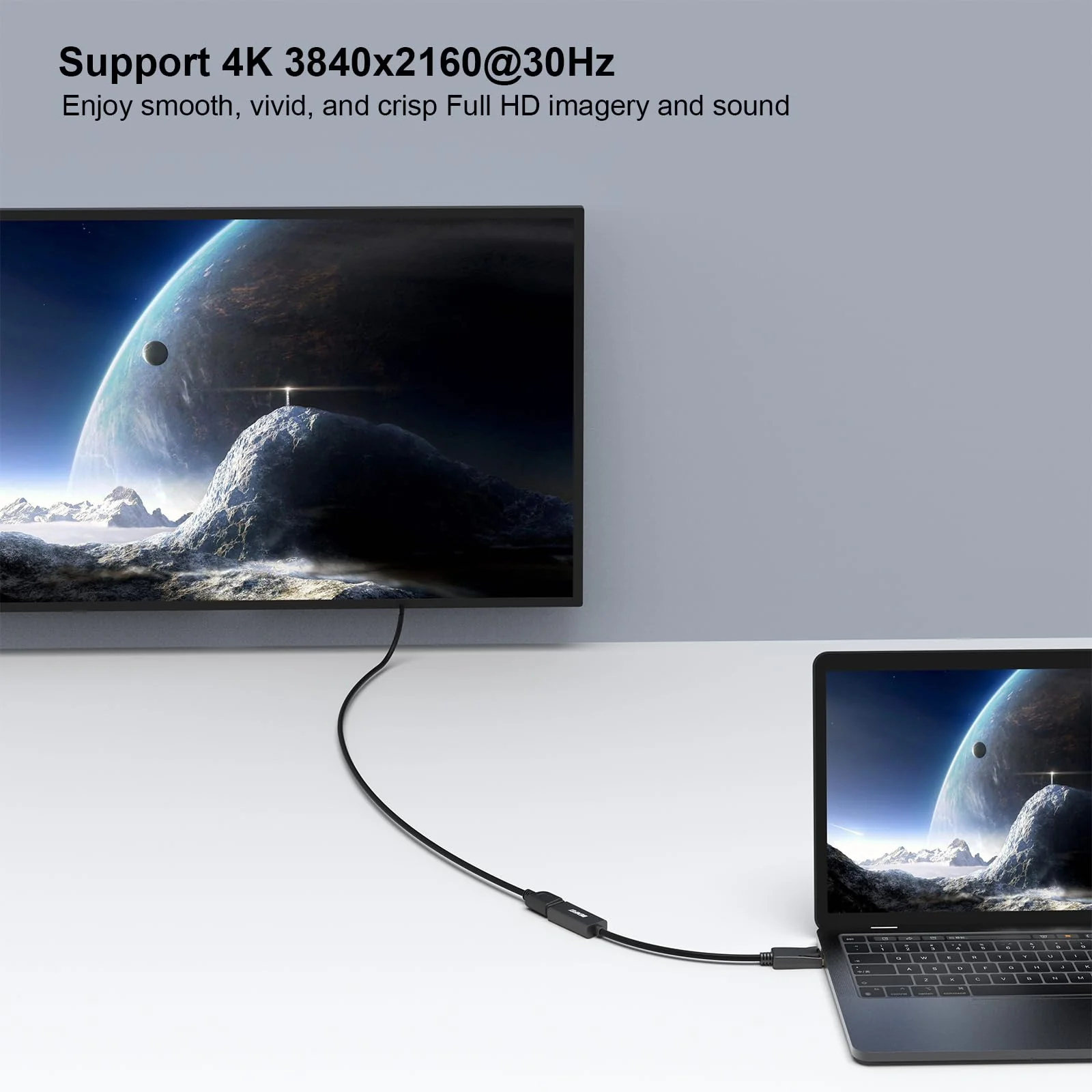 BENFEI 4K DisplayPort to HDMI Adapter 5 Pack, Uni-Directional DP 1.2 Computer to HDMI 1.4 Screen Gold-Plated DP Display Port to HDMI Adapter (Male to Female) Compatible with Lenovo Dell HP Passive Black - Image 5