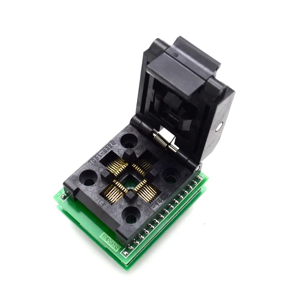 berjalan TQFP32 QFP32 to DIP32 IC Programmer Adapter Chip Test Socket Burning Socket Integrated Circuits - Image 7