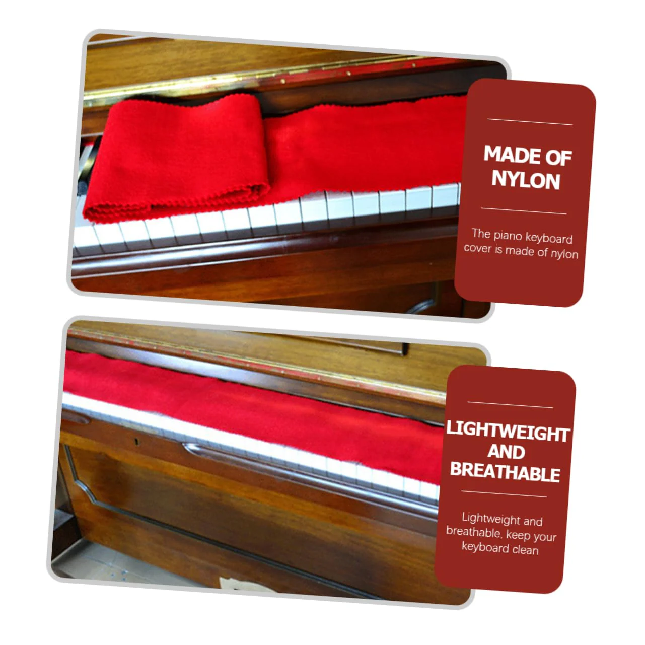 BESPORTBLE 1Set Piano Keyboard Cloth Cleaning Glove for Easy Maintenance Lightweight Breathable for Upright Pianos Musical Instruments - Image 2
