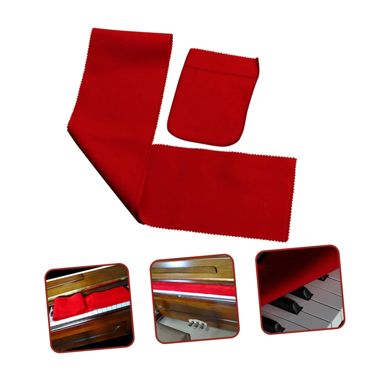 BESPORTBLE 1Set Piano Keyboard Cloth Cleaning Glove for Easy Maintenance Lightweight Breathable for Upright Pianos Musical Instruments - Image 8