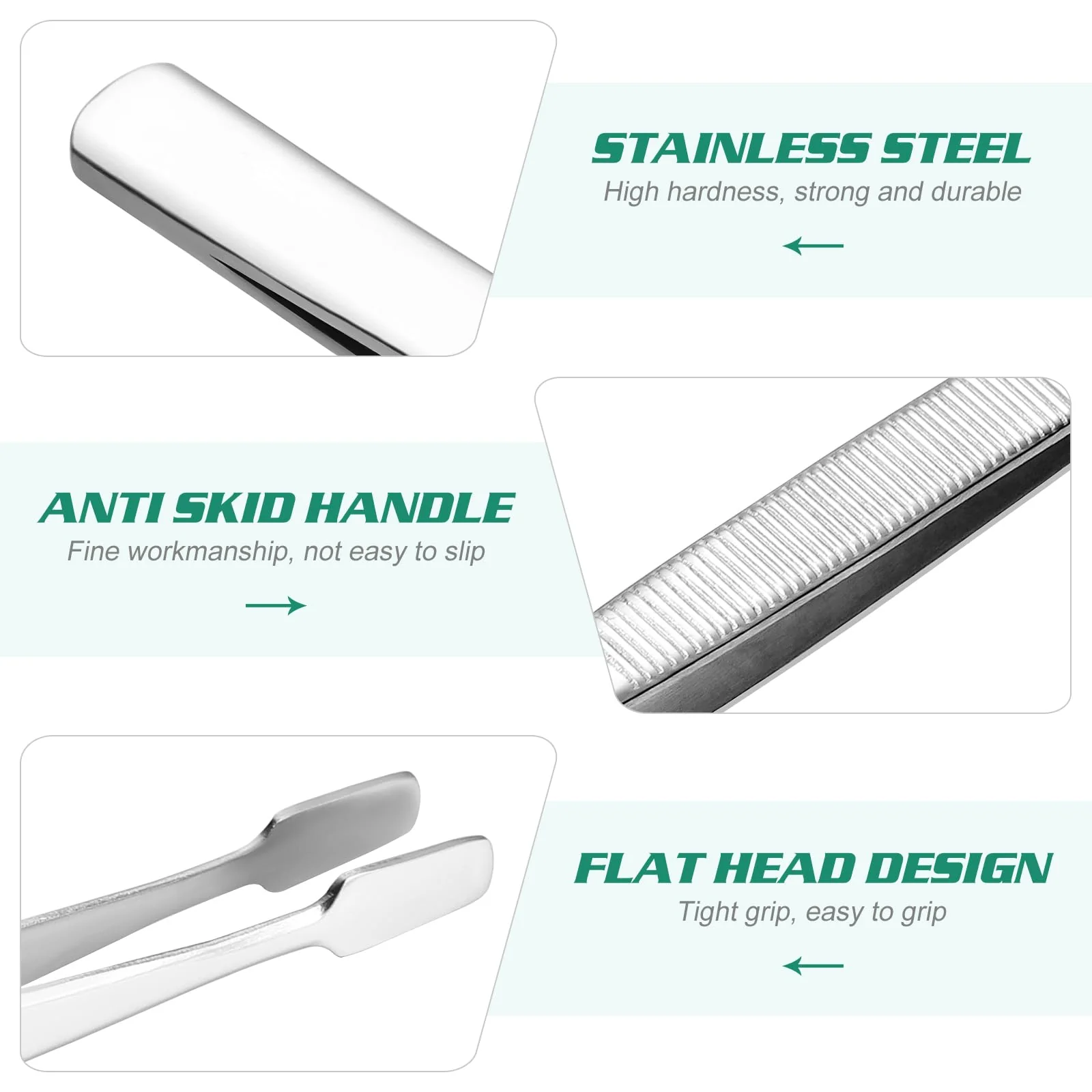 BESPORTBLE Stamp Tweezers Set Tweezers for Stamps, Flat Wide Stamp Album, Stamp Tweezers, Pack of 2 - Image 7