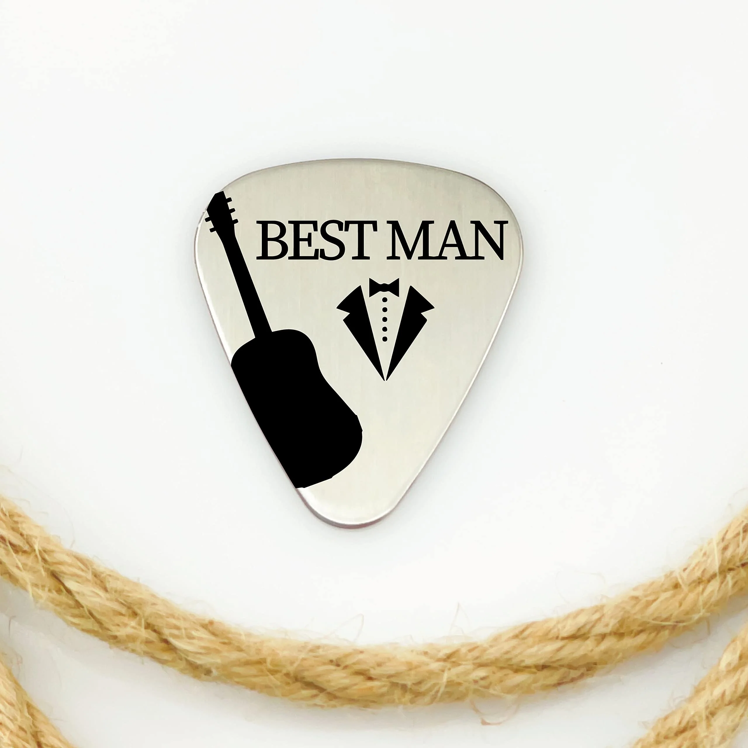 Best Man Guitar Pick Wedding Party Gift Idea Family Friend Best Man Gift Christmas Birthday Gift Idea Best Man Guitar Pick FBA-WEDDING-PICK (Best Man) - Image 5