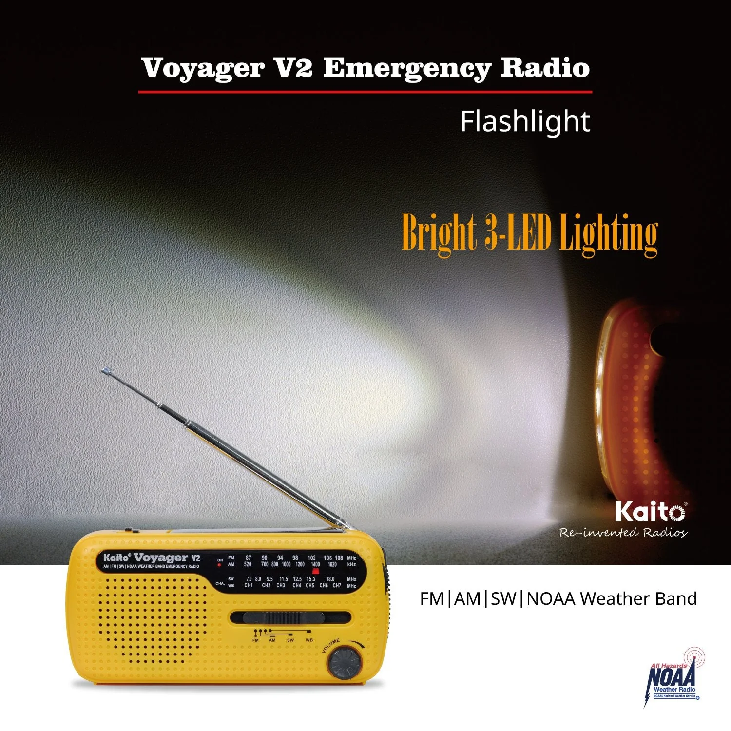 Best NOAA Portable Solar/Hand Crank AM/FM, Shortwave & NOAA Weather Emergency Radio with USB Cell Phone Charger & LED Flashlight (Green) - Image 6