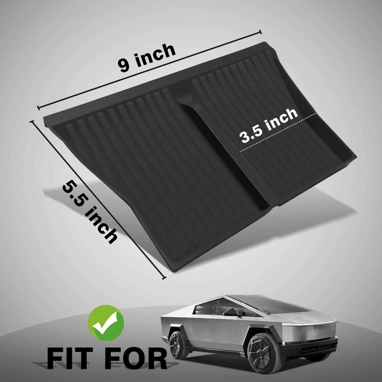 BestEvMod Center Console Phone Charge Area Silicone Mat Anti Slip Silicone Pad Compatible with 2024+ Tesla Cybertruck Interior Accessories Anti-Slip Easy Clean - Image 2