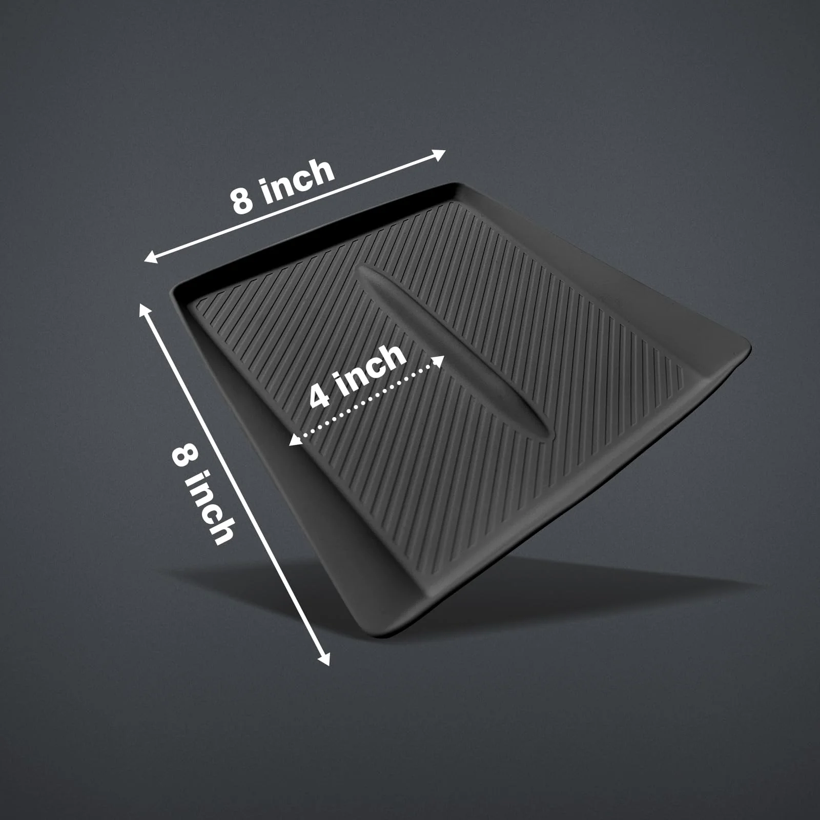 BestEvMod for Refreshed Model 3 Highland Center Console Phone Charge Area Silicone Mat Non Slip Silicone Pad Compatible with 2024 Refreshed Tesla Model 3 Highland Accessories (Black) Black - Image 2