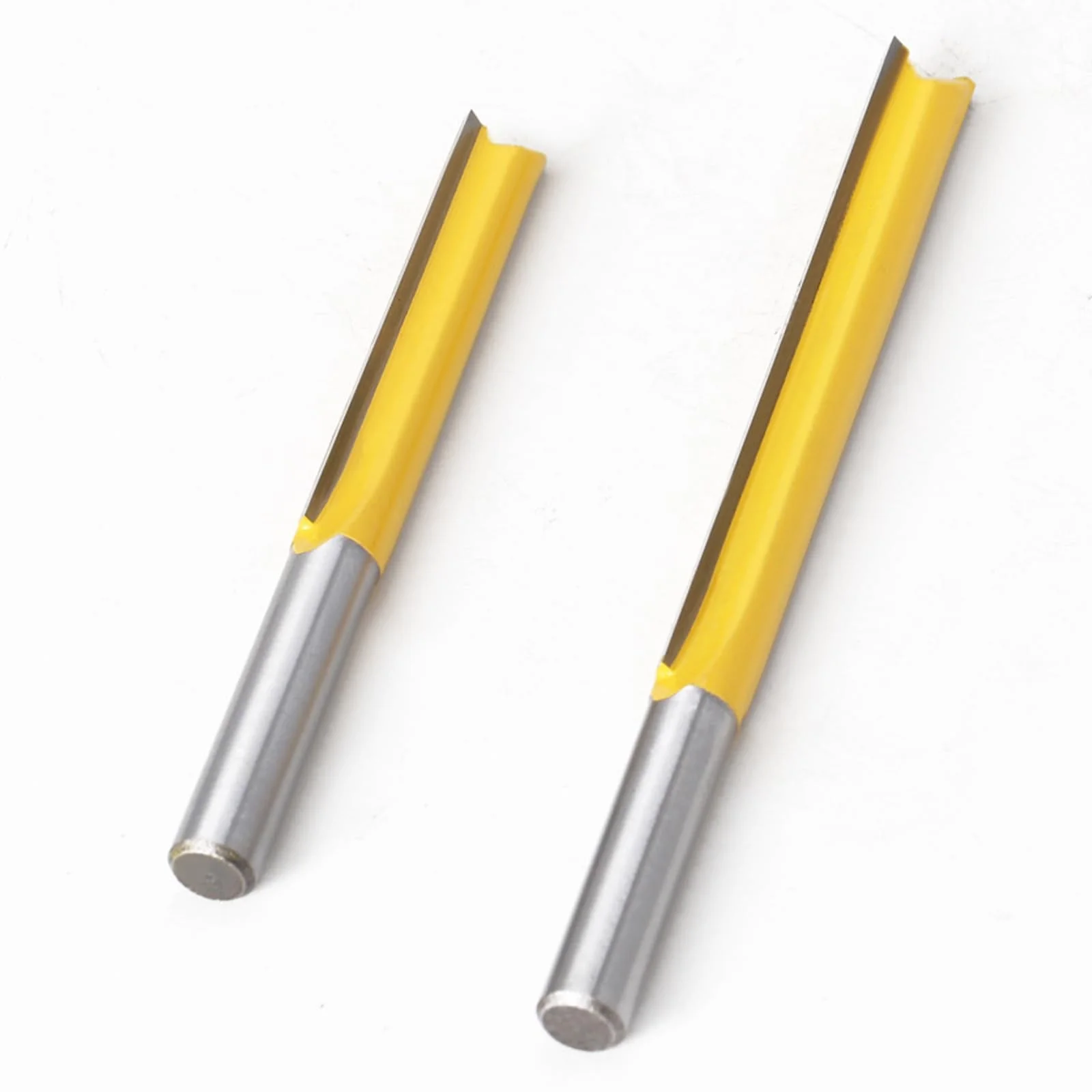 Bestgle Straight Cutter Cutting Blade 8 mm Shank Router Bit 2 Piece Cutter Groove Cutter Wood Cutter Bit Set Extension Cutter for Router Extra Long Cutting Length Straight Flush Cutter 50 mm 76 mm - Image 6