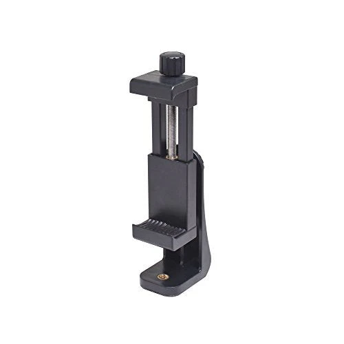 Bestshoot Phone Tripod Mount Adapter & Smartphone Remote Controller, Smartphone Holder Clip Compatible with iPhone Samsung and All Cell Phones, Rotates Vertical Horizontal Adjustable Clamp - Image 3