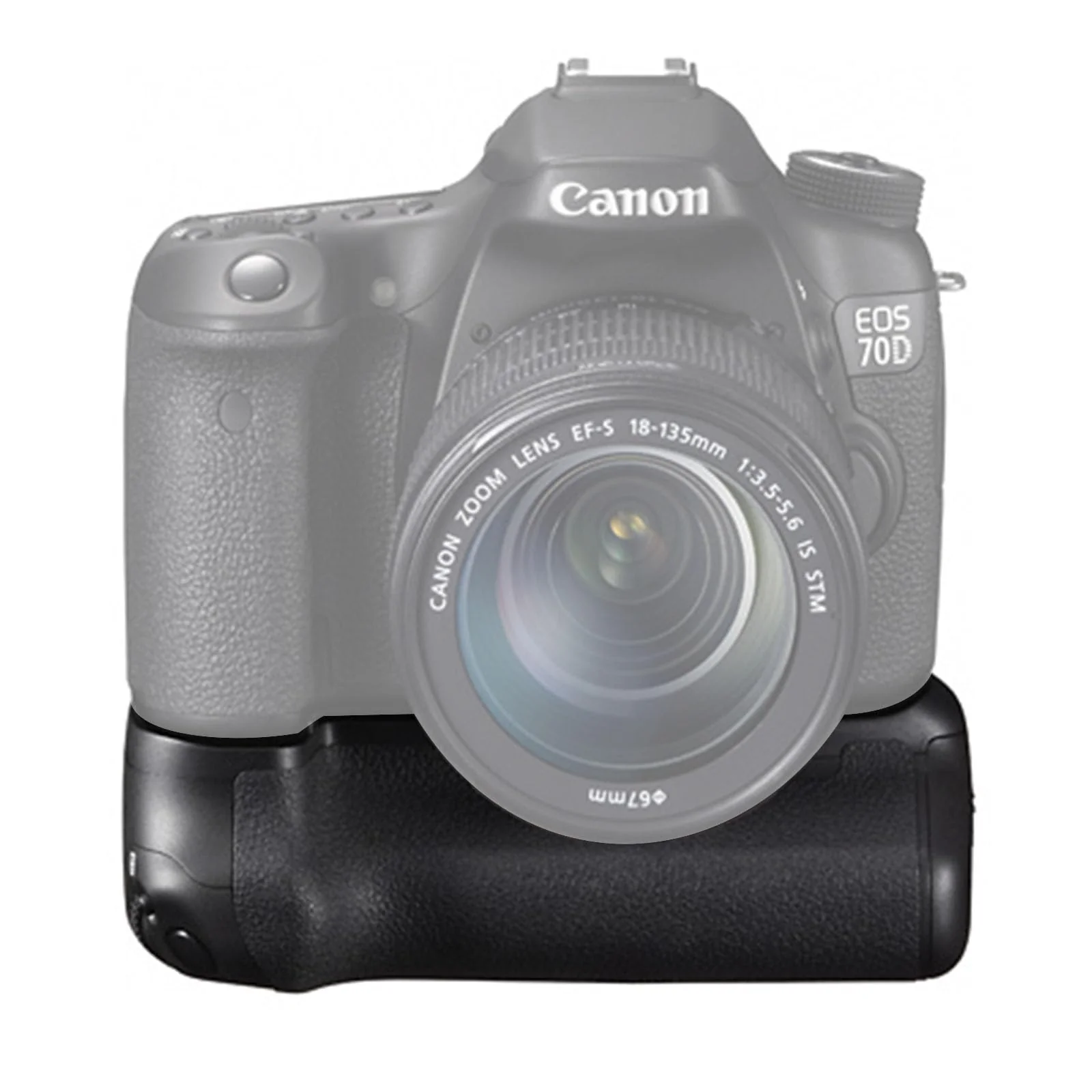 BG-E14 Battery Grip for Canon EOS 70D/80D/90D DSLR Camera,Which Can Be Bsed with Replace 2 Canon E6 or 6 AA Rechargeable Lithium-ion Batteries. - Image 3