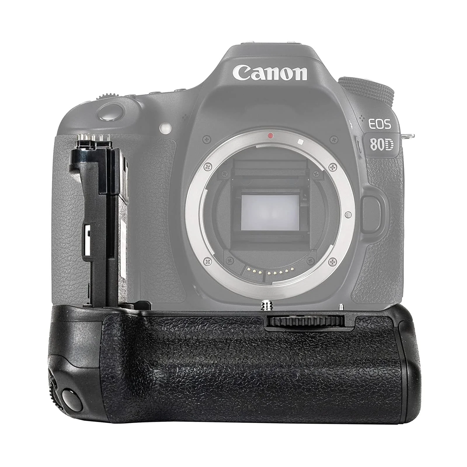 BG-E14 Battery Grip for Canon EOS 70D/80D/90D DSLR Camera,Which Can Be Bsed with Replace 2 Canon E6 or 6 AA Rechargeable Lithium-ion Batteries. - Image 5