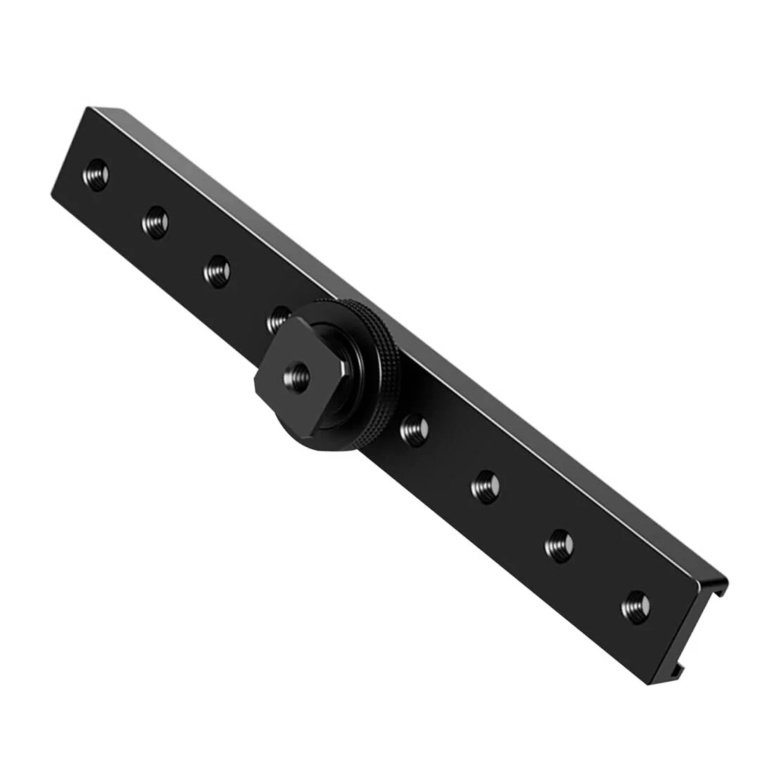 BGNing Dual Cold Shoe Extension Bar, Cold Shoe Splitter, 18cm Extension Rail Bracket Bar 1/4" Screw Cold Shoe Mount for Flash Speedlite Video Light Microphone - Image 6