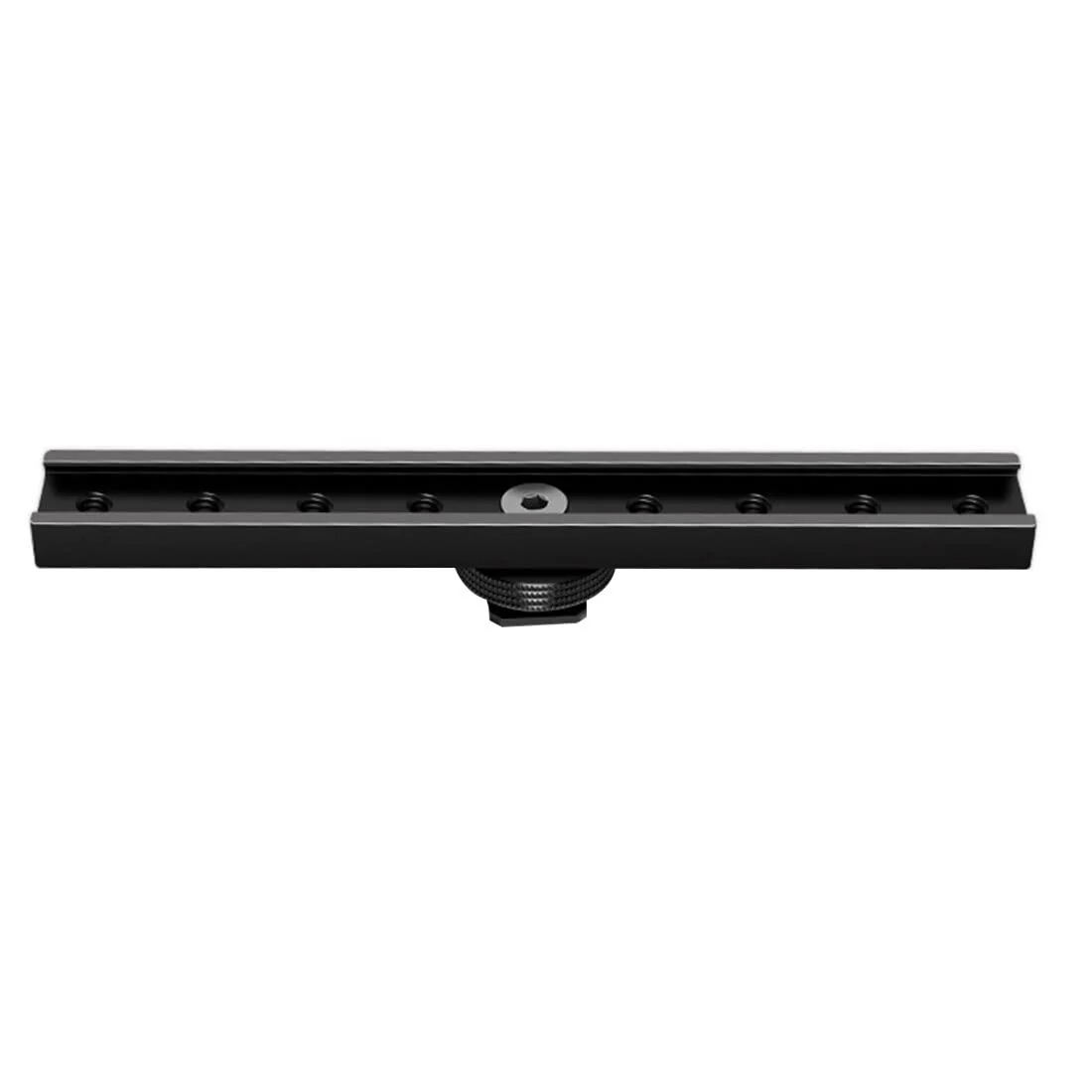BGNing Dual Cold Shoe Extension Bar, Cold Shoe Splitter, 18cm Extension Rail Bracket Bar 1/4" Screw Cold Shoe Mount for Flash Speedlite Video Light Microphone - Image 7