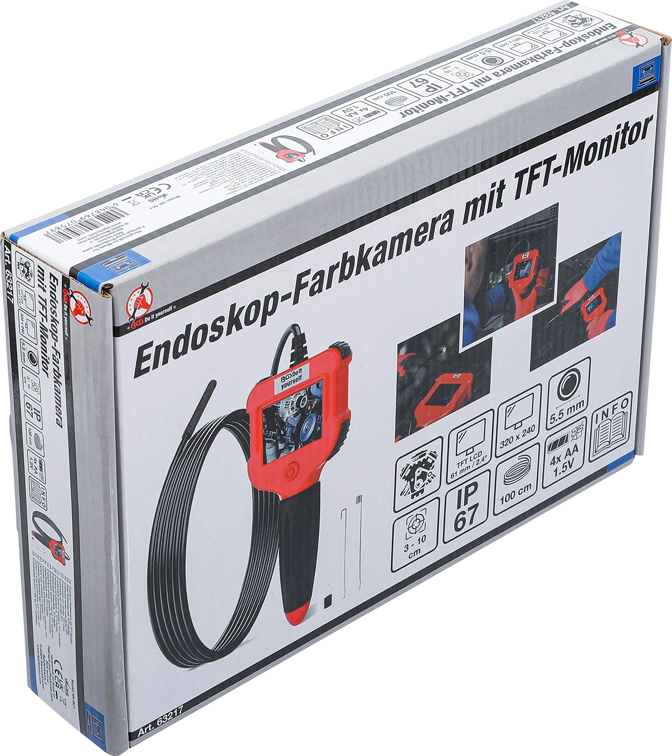 BGS Diy 63217 Endoscope Colour Camera with TFT Monitor Camera Head Diameter 5.5 mm - Image 7