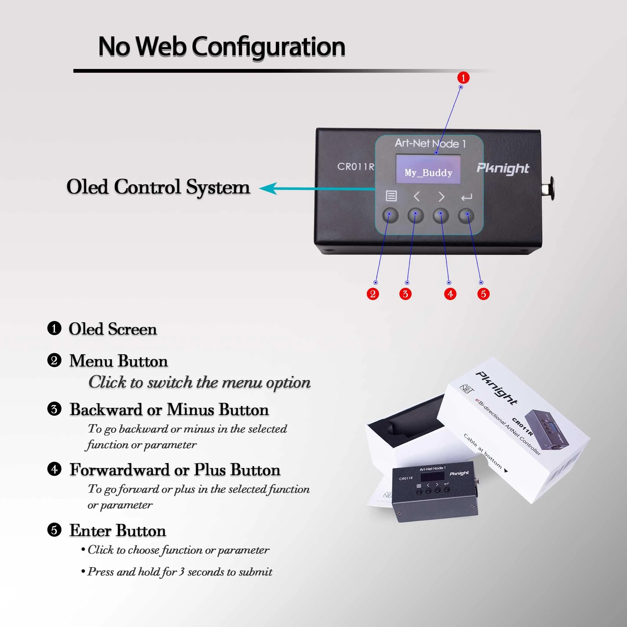 Bi-directional ArtNet DMX Ethernet Lighting Controller Interface | one universe (RDM not Supported) - Image 4