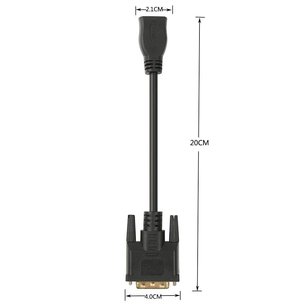 Bi-Directional HDMI Female to DVI-D(24+1) Male Adapter, 1080P DVI to HDMI Conveter (1, Black) 1 - Image 4