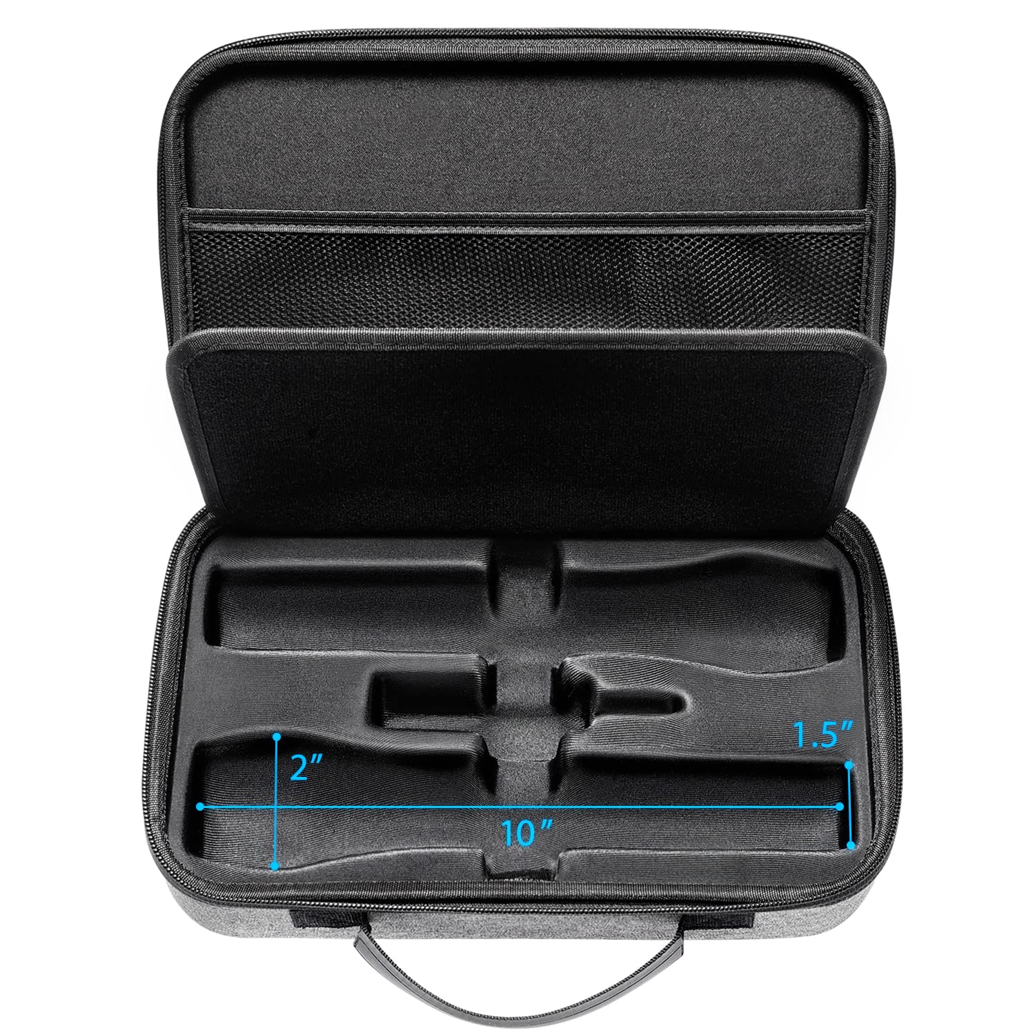 Bietrun Portable Microphone Storage Case Wireless Mics WXM 02/WXM 04/WXM 19/WXM19A/WXM 21, EVA Hard Shell Exterior Case, Case Only - Image 3